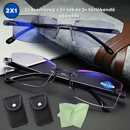 Vision™ Sugárzásgátló Szemüveg + Ajándék Bőrtok – 2 az 1-ben Akció!